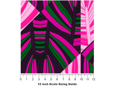 Grape Jam Mosaic Vinyl Film Pattern Size 12 inch Scale~Rwraps Grape Jam Mosaic Sizing Chart~2