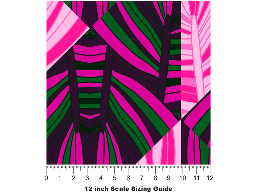Grape Jam Mosaic Vinyl Film Pattern Size 12 inch Scale~Rwraps Grape Jam Mosaic Sizing Chart~2