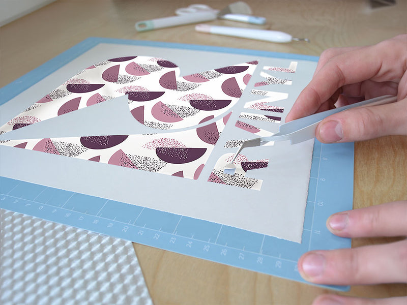 grape monkey abstract geometric Easy Weed Craft Vinyl