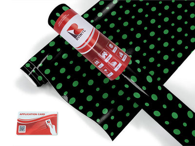 grass green polka dot Craft Vinyl Roll