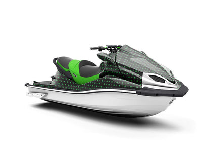 Grass Green Polka Dot Jet Ski Vinyl Customized Wrap