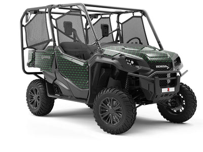 Grass Green Polka Dot Utility Vehicle Vinyl Wrap