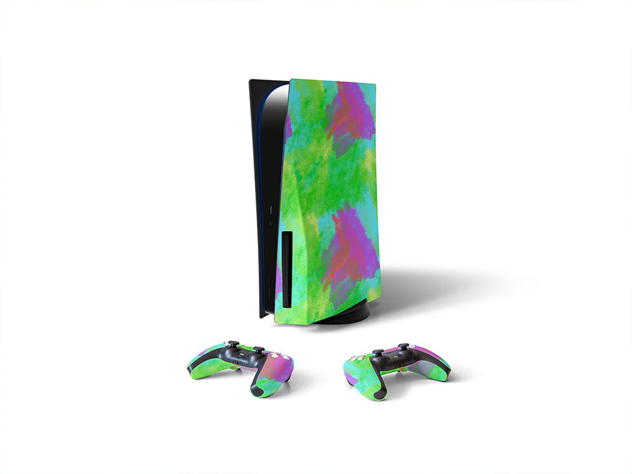 grassland journey tie dye Sony PS5 DIY Skin