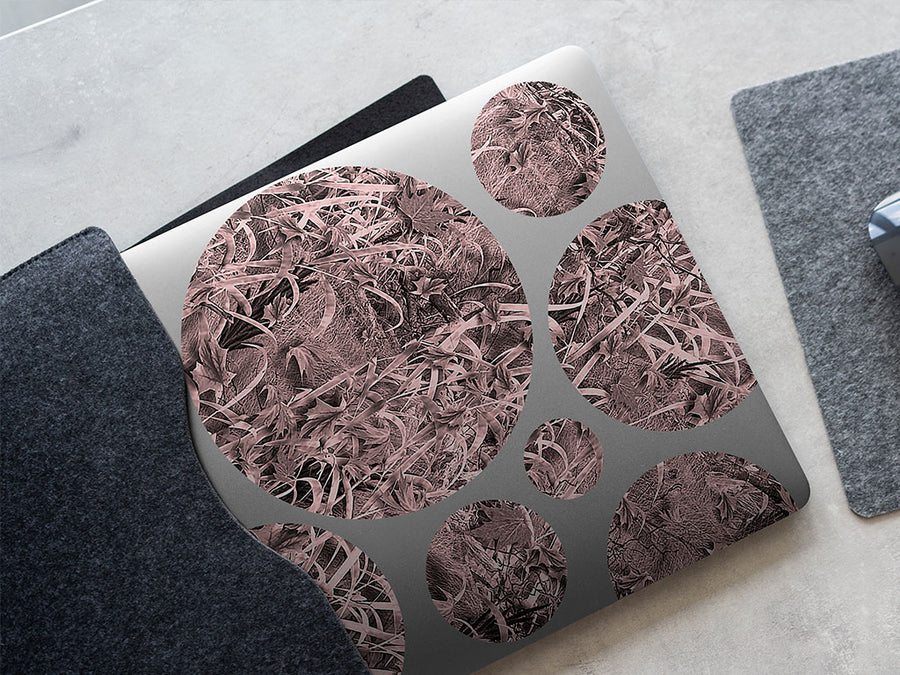 grassland pink camouflage DIY Laptop Stickers