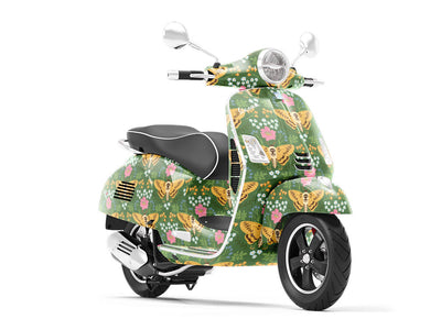 Grassy Death Head Bug Vespa Scooter Wrap Film