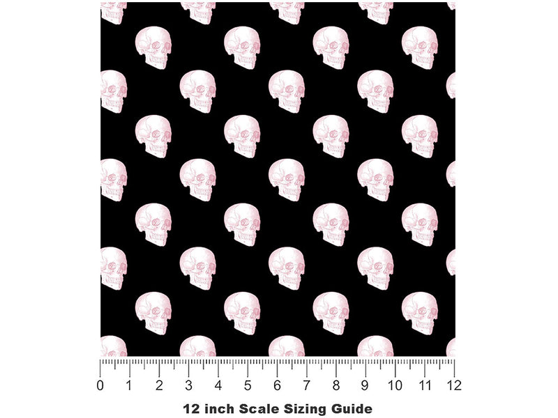 Graveyard Memory Gothic Vinyl Film Pattern Size 12 inch Scale~Rwraps Graveyard Memory Gothic Sizing Chart~2