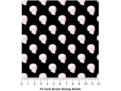 Graveyard Memory Gothic Vinyl Film Pattern Size 12 inch Scale~Rwraps Graveyard Memory Gothic Sizing Chart~2