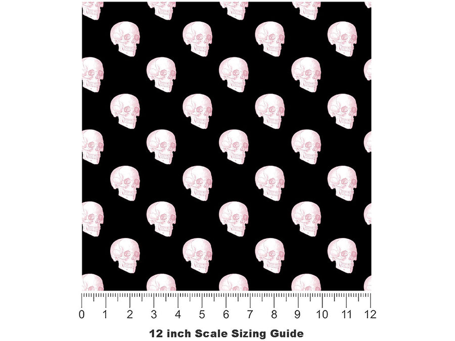 Graveyard Memory Gothic Vinyl Film Pattern Size 12 inch Scale~Rwraps Graveyard Memory Gothic Sizing Chart~2