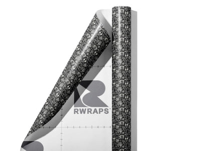 Graveyard Shift Spooky Fun Wrap Film Sheets~Rwraps Series 914 Graveyard Shift Spooky Fun Scrolled Sheet~3