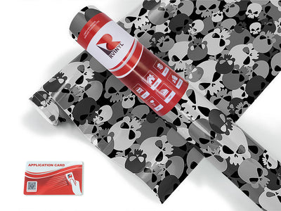 gray calvaria skull and bones Craft Vinyl Roll