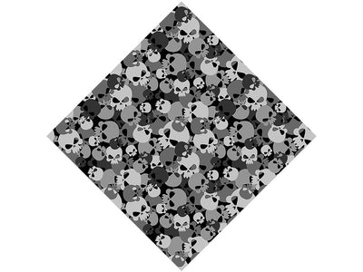 Gray Calvaria Halloween Vinyl Wrap Pattern