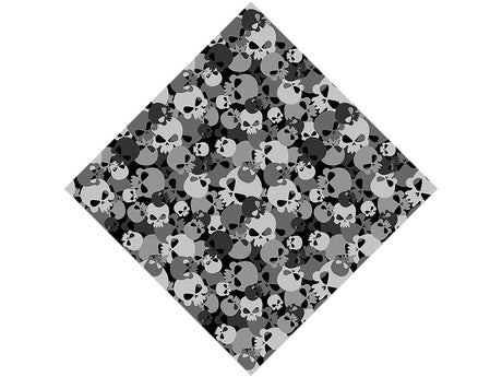 Gray Calvaria Halloween Vinyl Wrap Pattern
