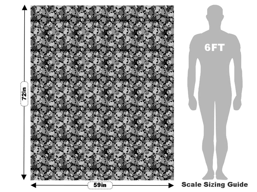 Gray Calvaria Halloween Vehicle Wrap Scale~Rwraps Series 914 Gray Calvaria Halloween Measurements~1