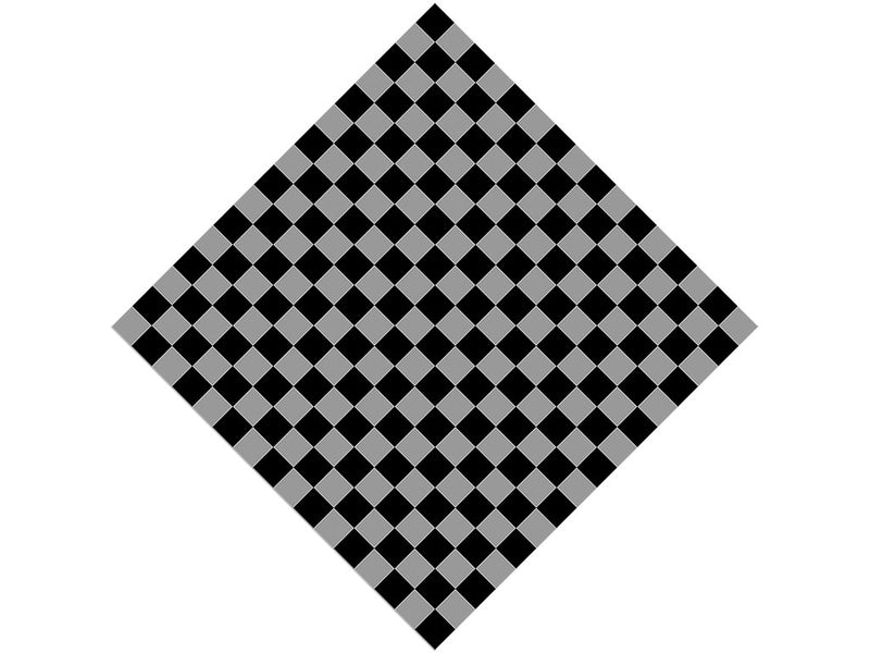 Gray Checkered Vinyl Wrap Pattern
