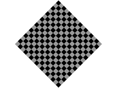 Gray Checkered Vinyl Wrap Pattern