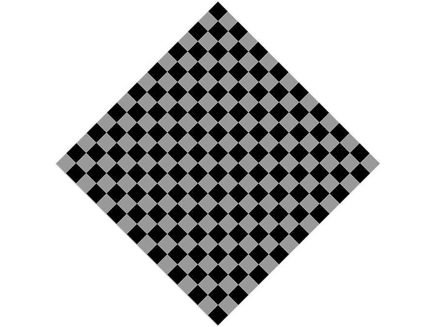 Gray Checkered Vinyl Wrap Pattern