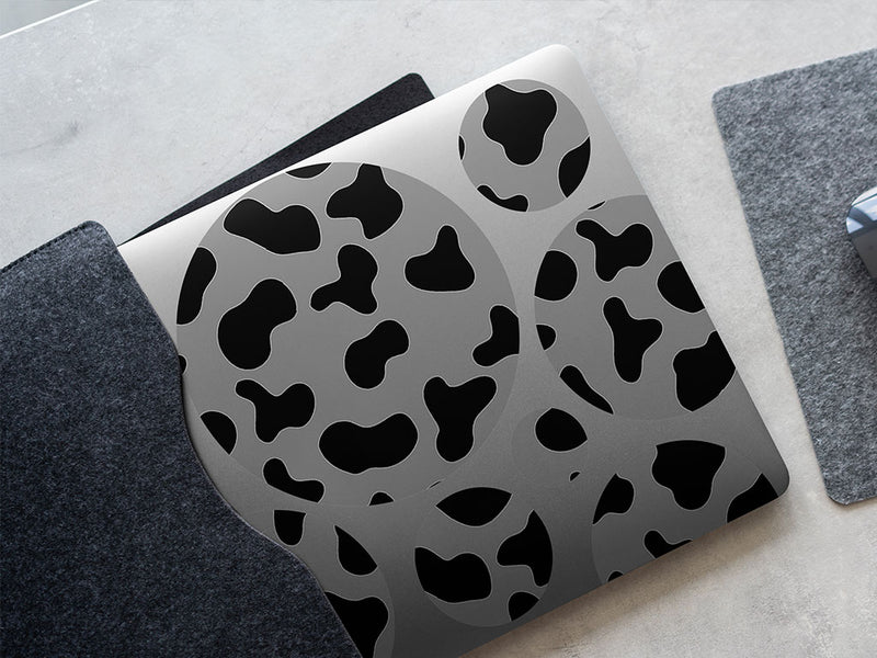 gray cow animal print DIY Laptop Stickers