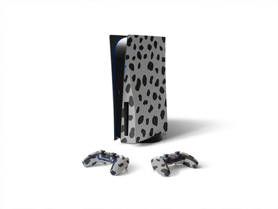 gray dalmation animal print Sony PS5 DIY Skin