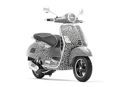 Gray Dalmation Vespa Scooter Wrap Film