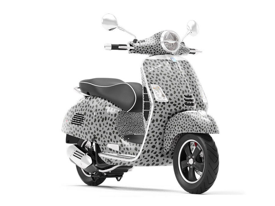 Gray Dalmation Vespa Scooter Wrap Film