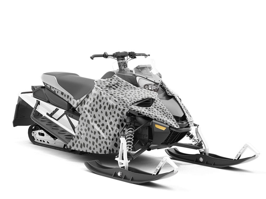 Gray Dalmation Custom Wrapped Snowmobile