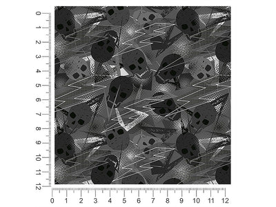 gray decomposition skull and bones 1ft x 1ft Craft Sheets