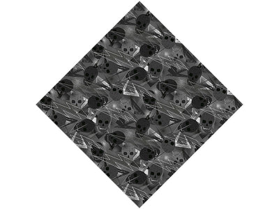 Gray Decomposition Halloween Vinyl Wrap Pattern