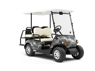 Gray Decomposition Halloween Wrapped Golf Cart
