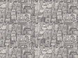 Gray Downtown Cityscape Vinyl Wrap Pattern~Rwraps Series 914 Digitally Printed Vinyl Wrap~0