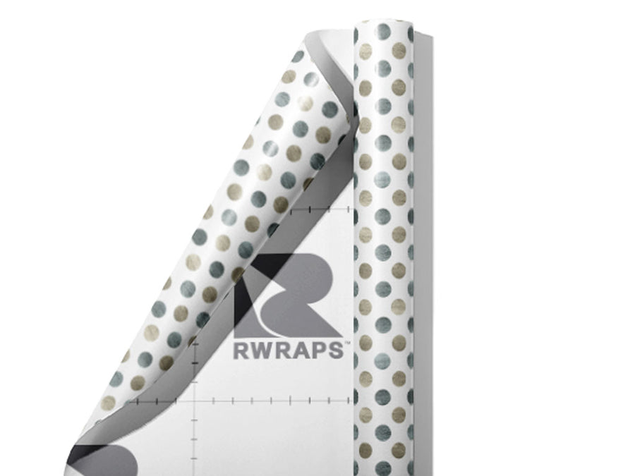 Gray Dust Polka Dot Wrap Film Sheets~Rwraps Series 914 Gray Dust Polka Dot Scrolled Sheet~3
