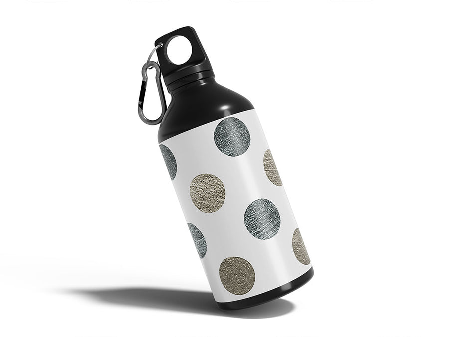 gray dust polka dot Water Bottle DIY Stickers