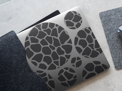 gray giraffe animal print DIY Laptop Stickers