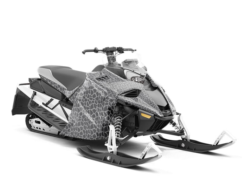 Gray Giraffe Custom Wrapped Snowmobile
