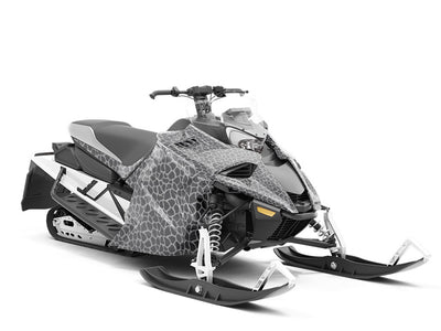 Gray Giraffe Custom Wrapped Snowmobile