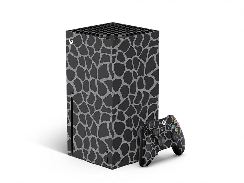 gray giraffe animal print XBOX DIY Decal