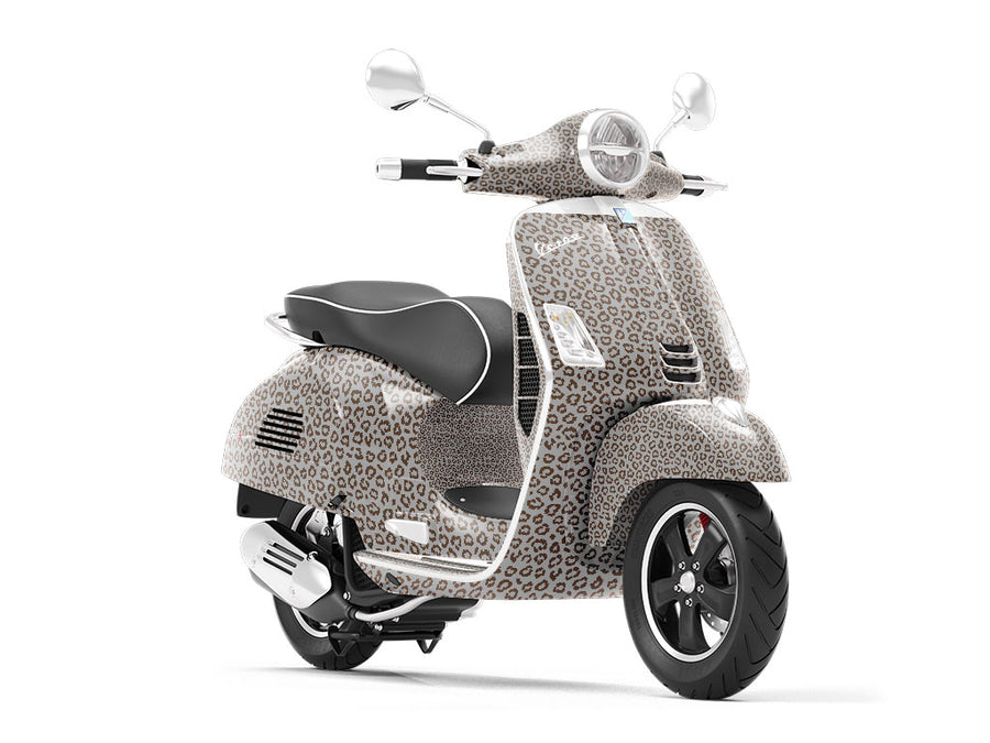 Gray Leopard Vespa Scooter Wrap Film