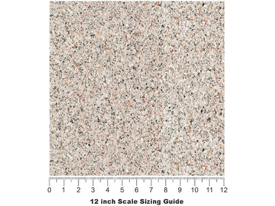 Gray Marmo Granite Vinyl Film Pattern Size 12 inch Scale~Rwraps Gray Marmo Granite Sizing Chart~2