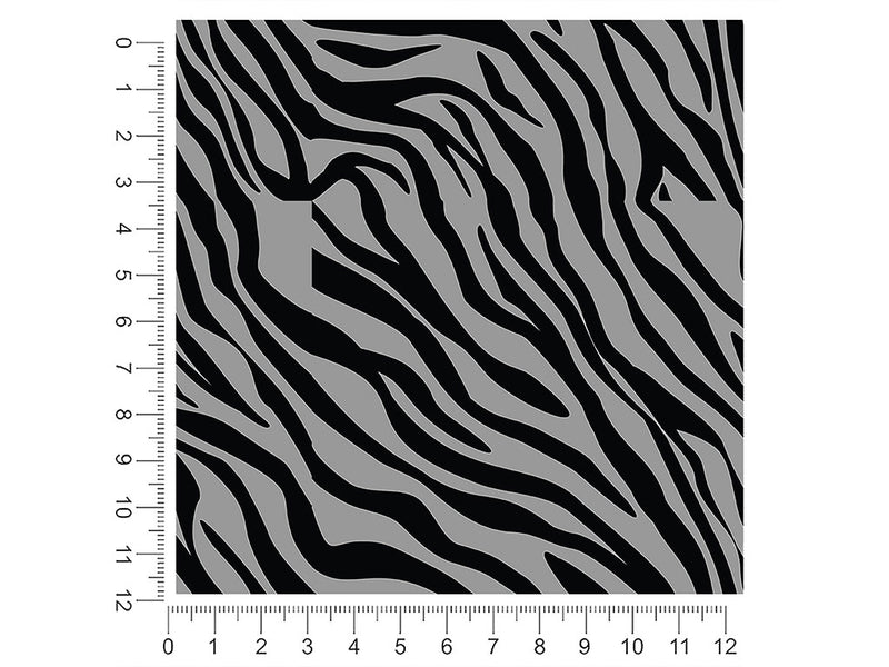 gray tiger animal print 1ft x 1ft Craft Sheets