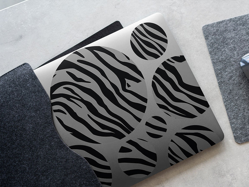 gray tiger animal print DIY Laptop Stickers