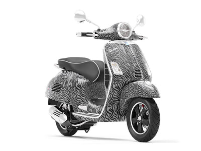 Gray Tiger Vespa Scooter Wrap Film