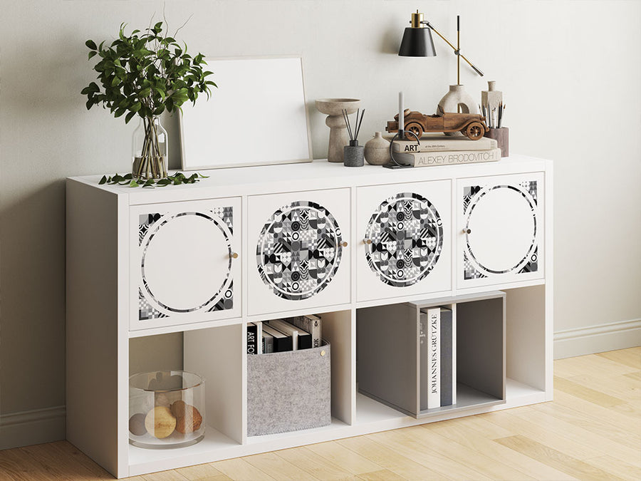 grayscale abstraction mosaic DIY Furniture Stickers