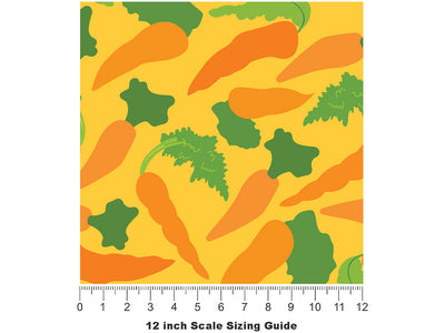 Great Imperator Vegetable Vinyl Film Pattern Size 12 inch Scale~Rwraps Great Imperator Vegetable Sizing Chart~2