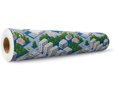 Great Micropolis Cityscape Wrap Film Wholesale Roll~Rwraps Series 914 Digitally Printed Vinyl Roll~5
