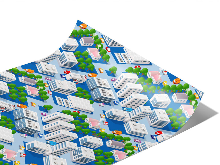 Great Micropolis Cityscape Vinyl Wraps~Rwraps Series 914 Digitally Printed Vinyl Wrap~1
