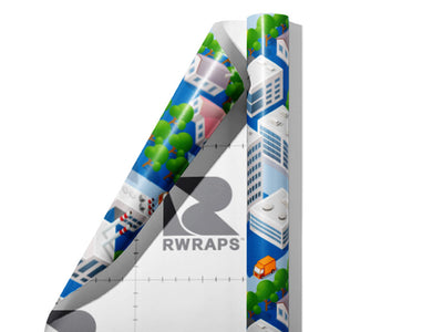 Great Micropolis Cityscape Wrap Film Sheets~Rwraps Series 914 Great Micropolis Cityscape Scrolled Sheet~4