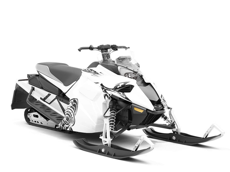 Great White Marine Life Custom Wrapped Snowmobile