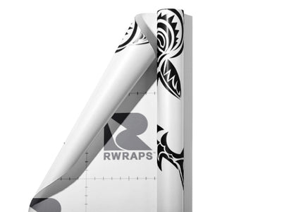 Great White Marine Life Wrap Film Sheets~Rwraps Series 914 Great White Marine Life Scrolled Sheet~3