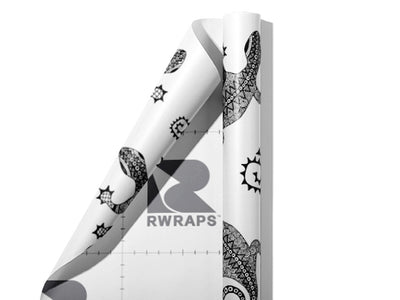 Grecian Geckos Reptile Wrap Film Sheets~Rwraps Series 914 Grecian Geckos Reptile Scrolled Sheet~3