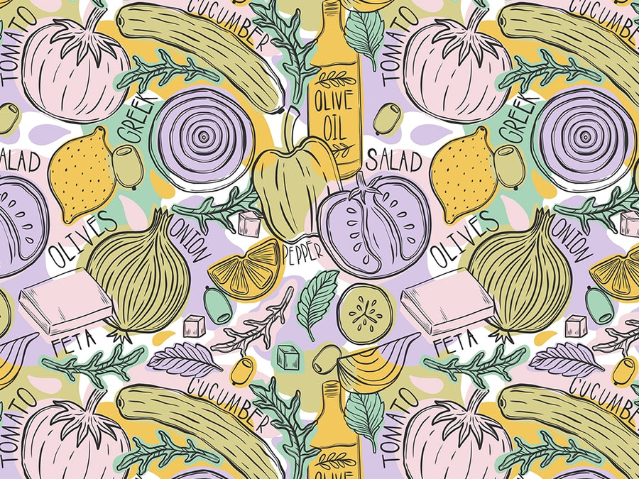 Grecian Supper Greco Roman Vinyl Wrap Pattern~Rwraps Series 914 Digitally Printed Vinyl Wrap~0