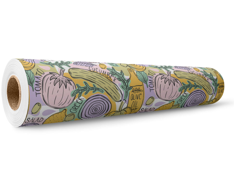 Grecian Supper Greco Roman Wrap Film Wholesale Roll~Rwraps Series 914 Digitally Printed Vinyl Roll~5
